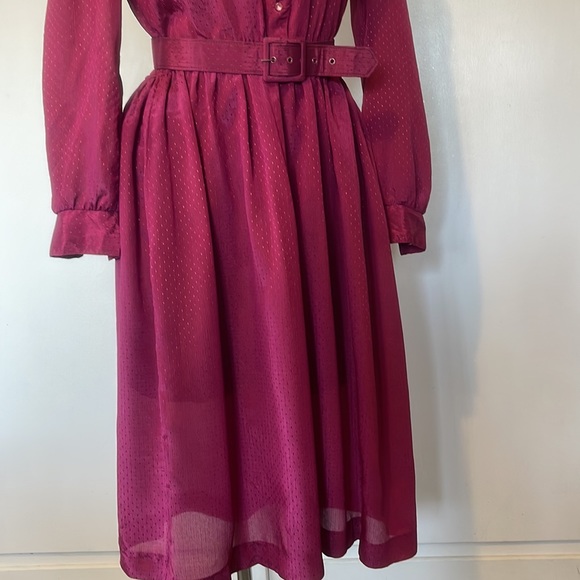 COCO of CALIFORNIA. Vintage long sleeve, buttons in front  sz 10” WOMENS DRESS - Picture 8 of 16